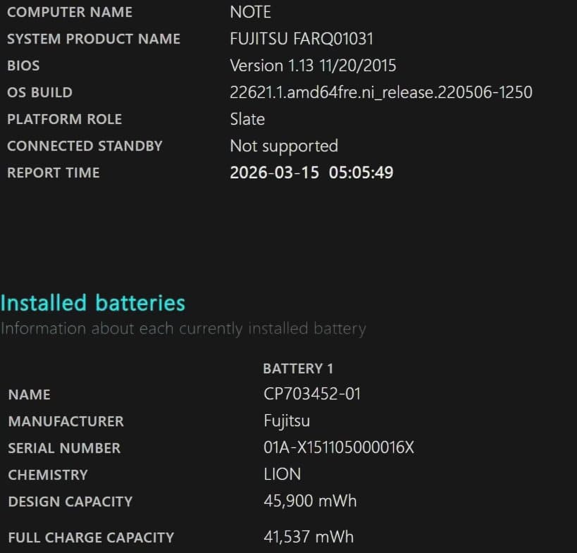 富士通 Q775/K バッテリー90%維持/フルセット/ペン・KB付