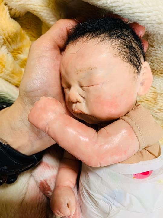 ヒトガタリ屋 昭和通り プリミーポートレート創作人形樹脂粘土ベビーリボーンドール