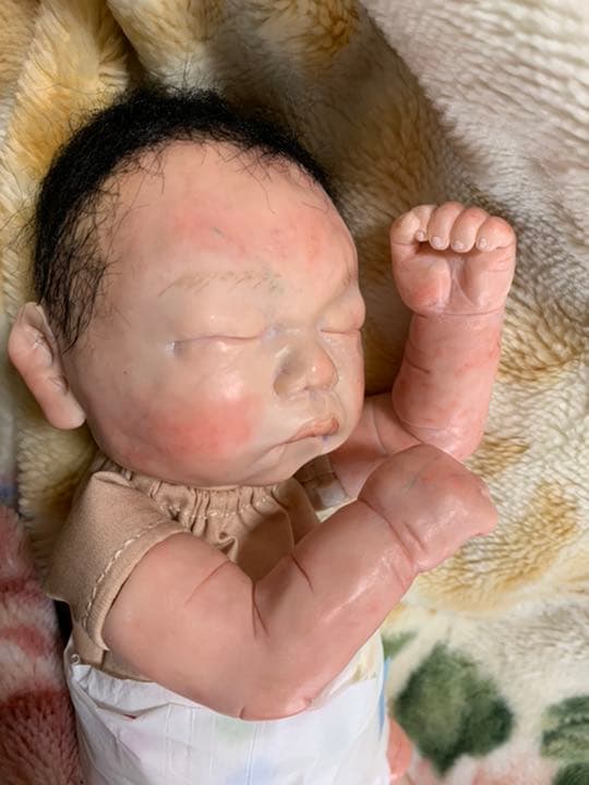 ヒトガタリ屋 昭和通り プリミーポートレート創作人形樹脂粘土ベビーリボーンドール