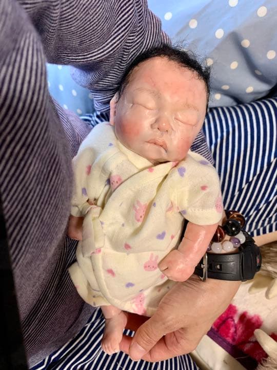 ヒトガタリ屋 昭和通り プリミーポートレート創作人形樹脂粘土ベビーリボーンドール