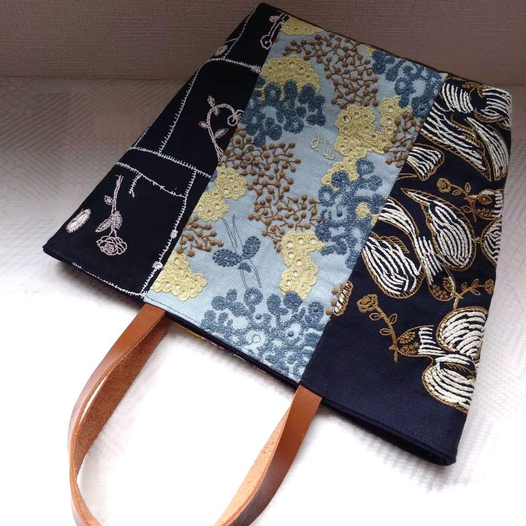 ミナペルホネン　パッチワーク　ミニトートバッグ