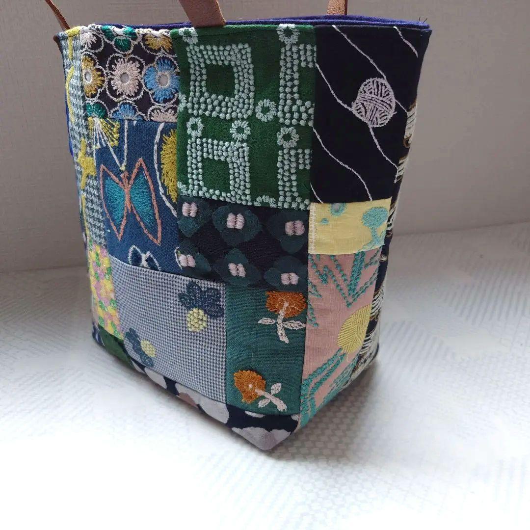 ミナペルホネン　パッチワーク　ミニトートバッグ