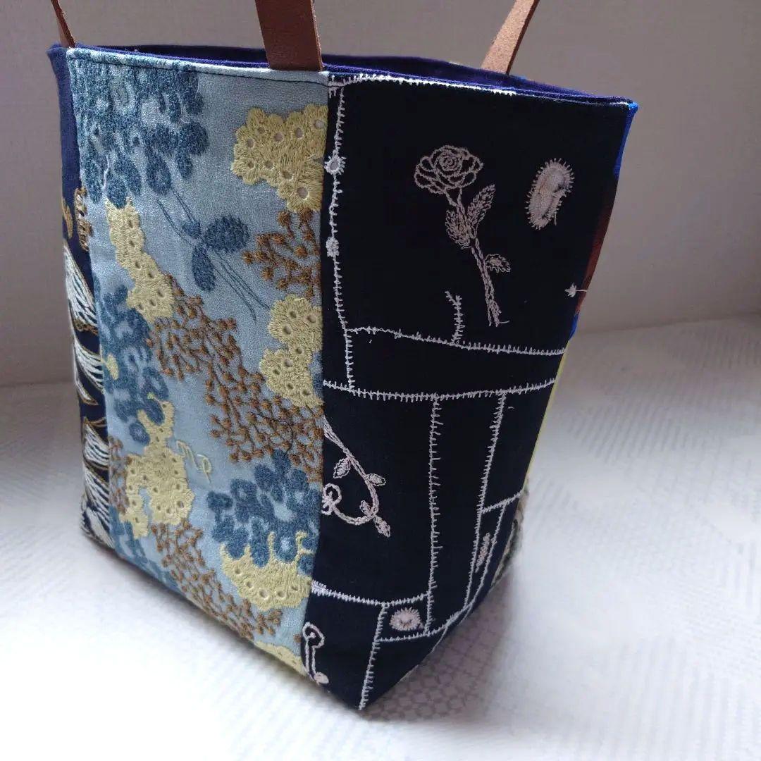 ミナペルホネン　パッチワーク　ミニトートバッグ