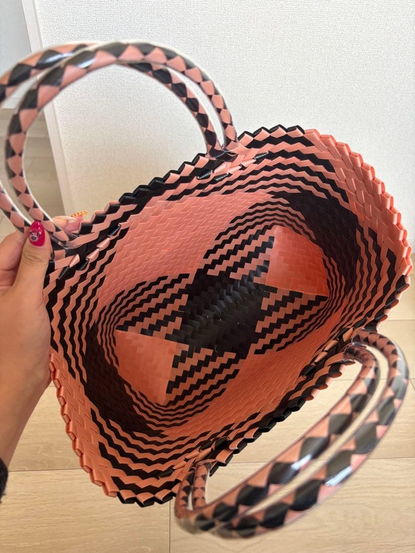 mekearisa メケアリバッグM peach panser