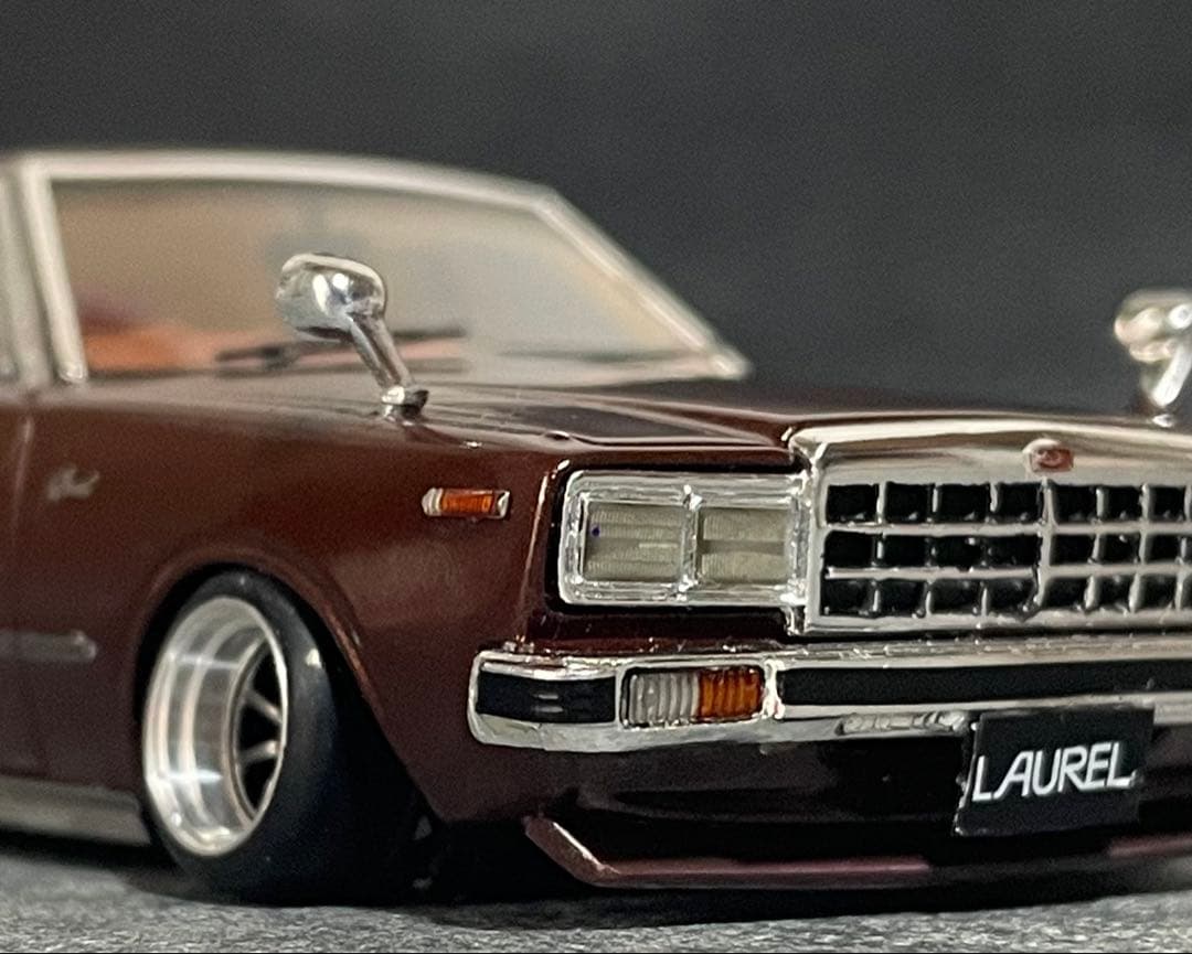 希少 1/43 キッドボックス LA-X NISSAN ローレル旧車 カスタム