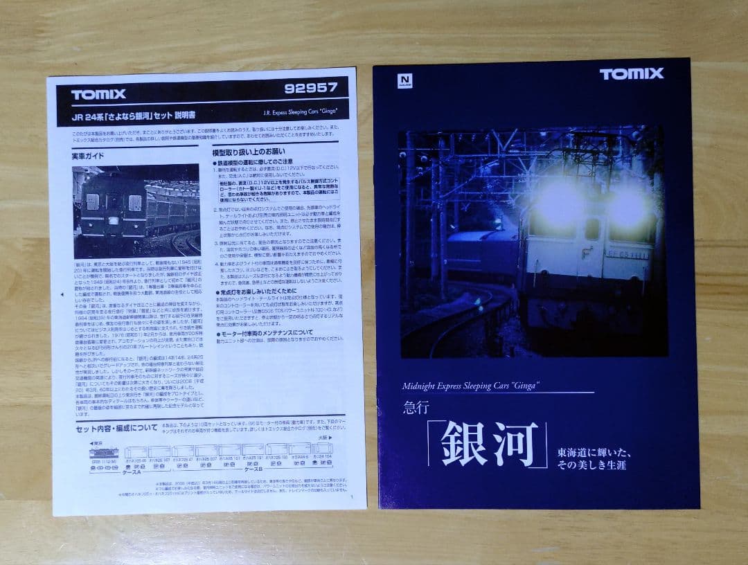 TOMIX 24系 さよなら銀河 客車のみ