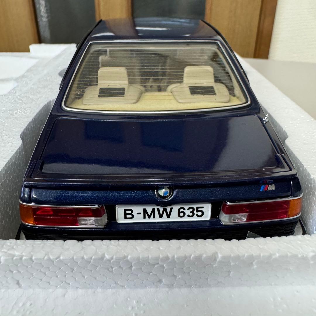 【新品】オートアート  M 635 CSi 紺メタ　1/18