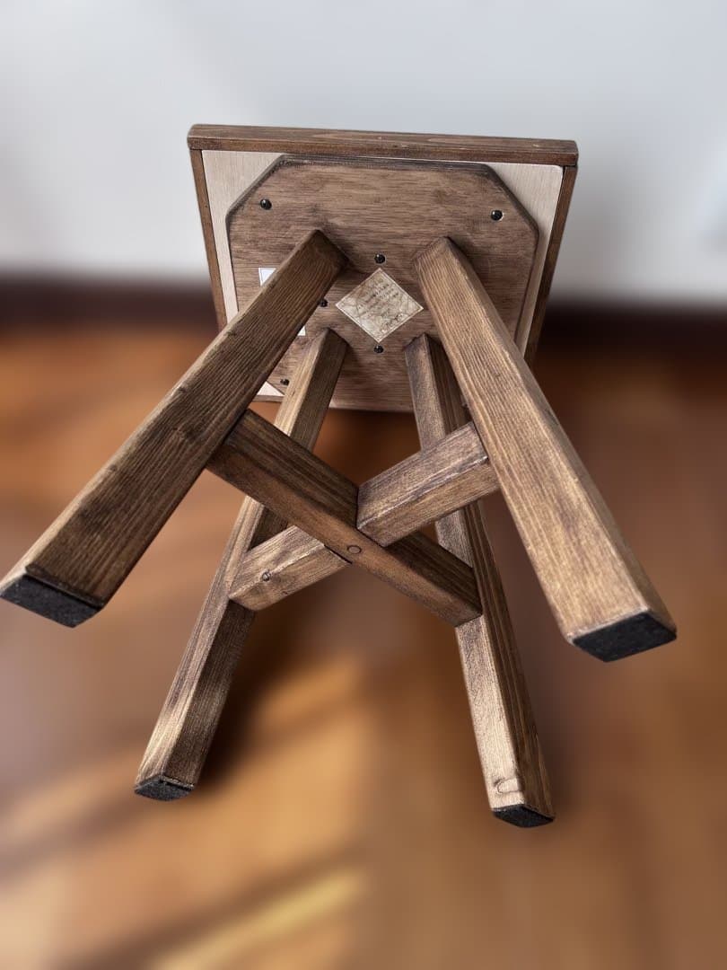 一点もの｜オルテガ柄 木製スツール