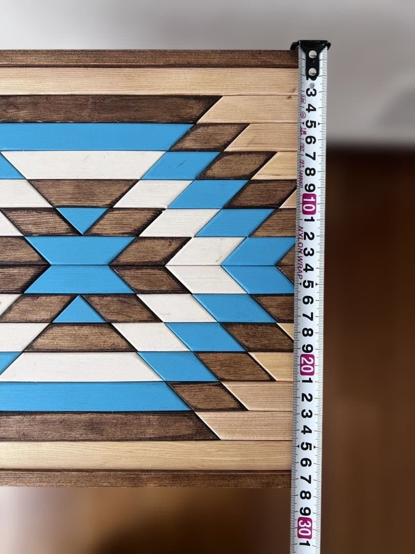 一点もの｜オルテガ柄 木製スツール