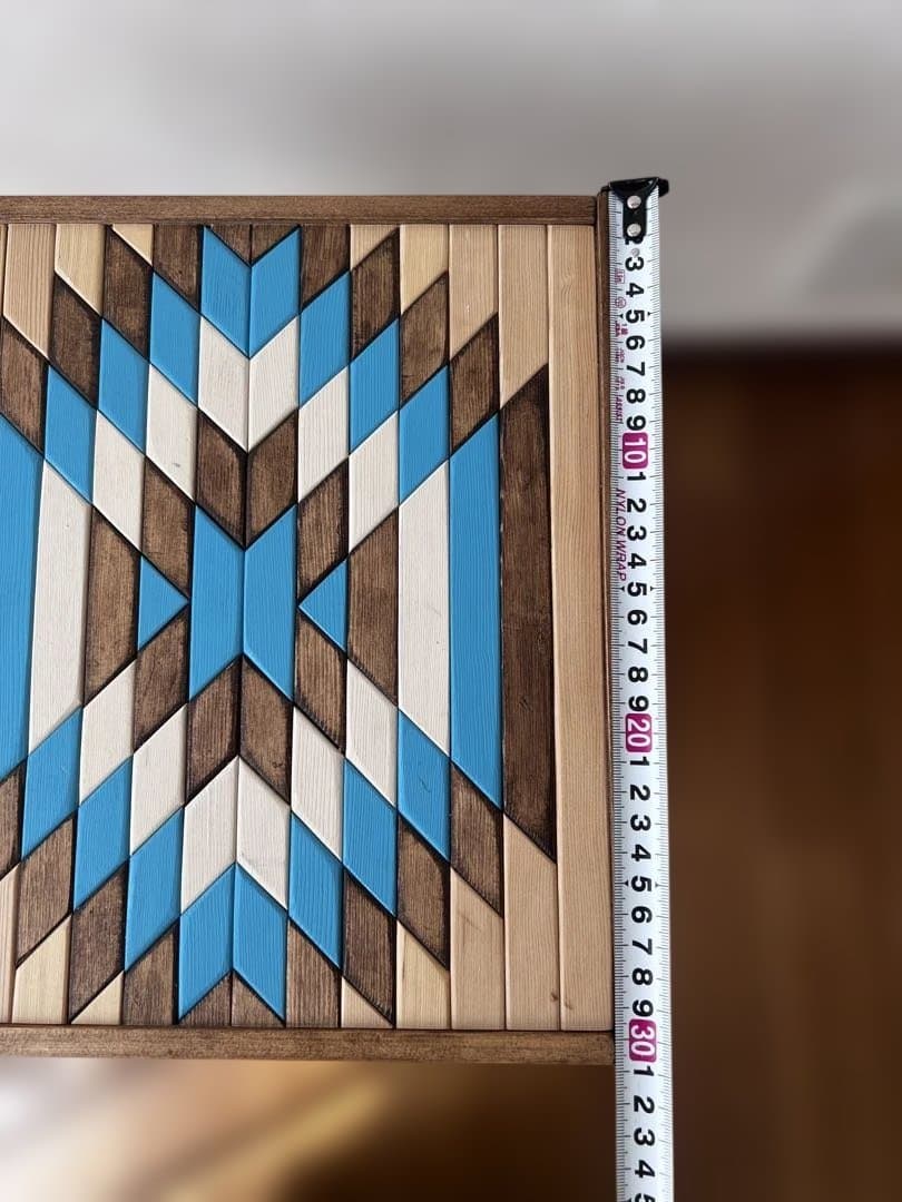 一点もの｜オルテガ柄 木製スツール