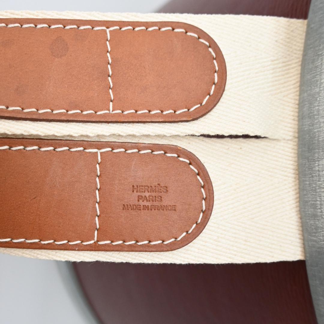 ■ □ 47370★年 HERMES エルメス サドルボックス セリエ ブラウン
