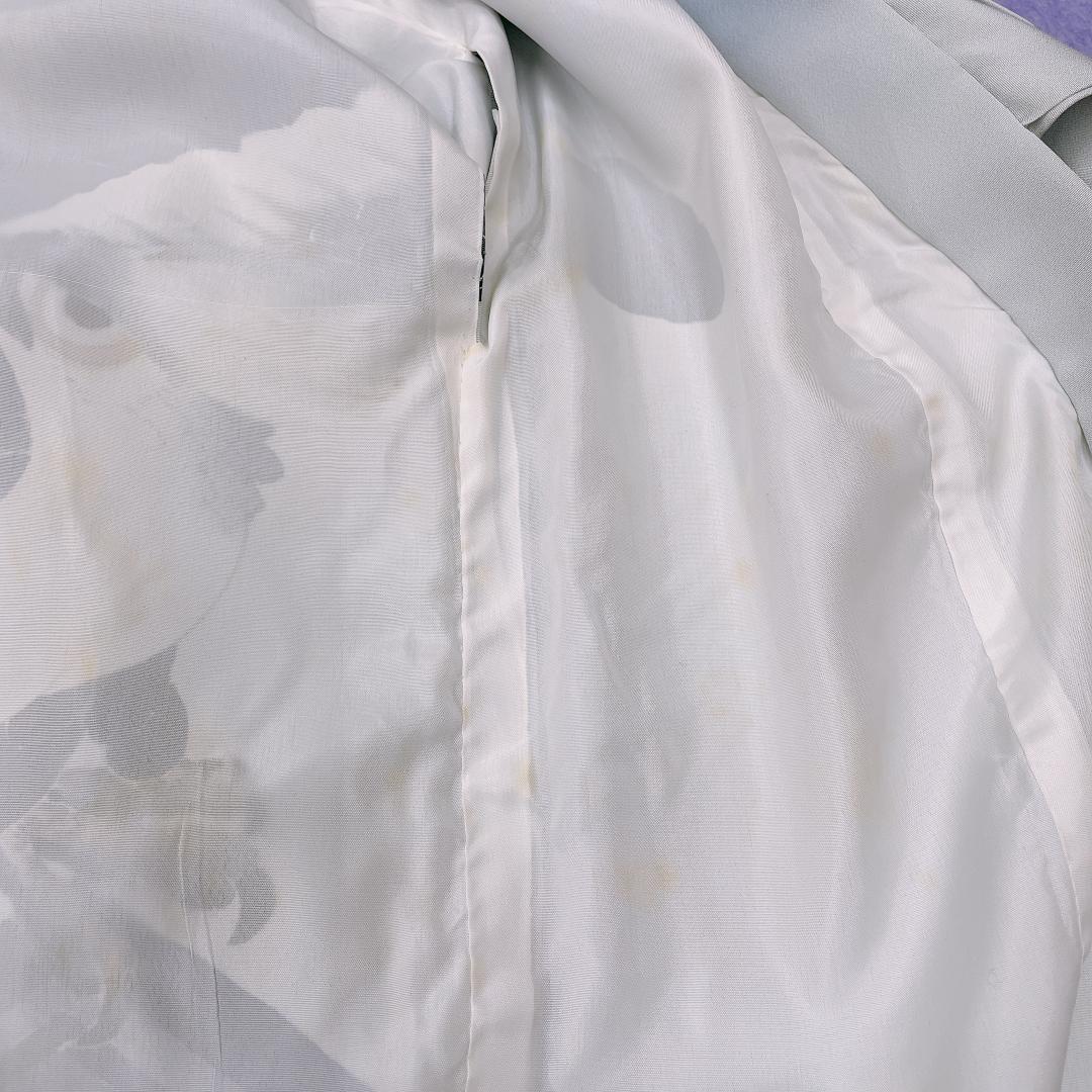 ★4157★ 七五三 男の子 着物 かけ着 男児 一つ身 ブルー系 紋入り