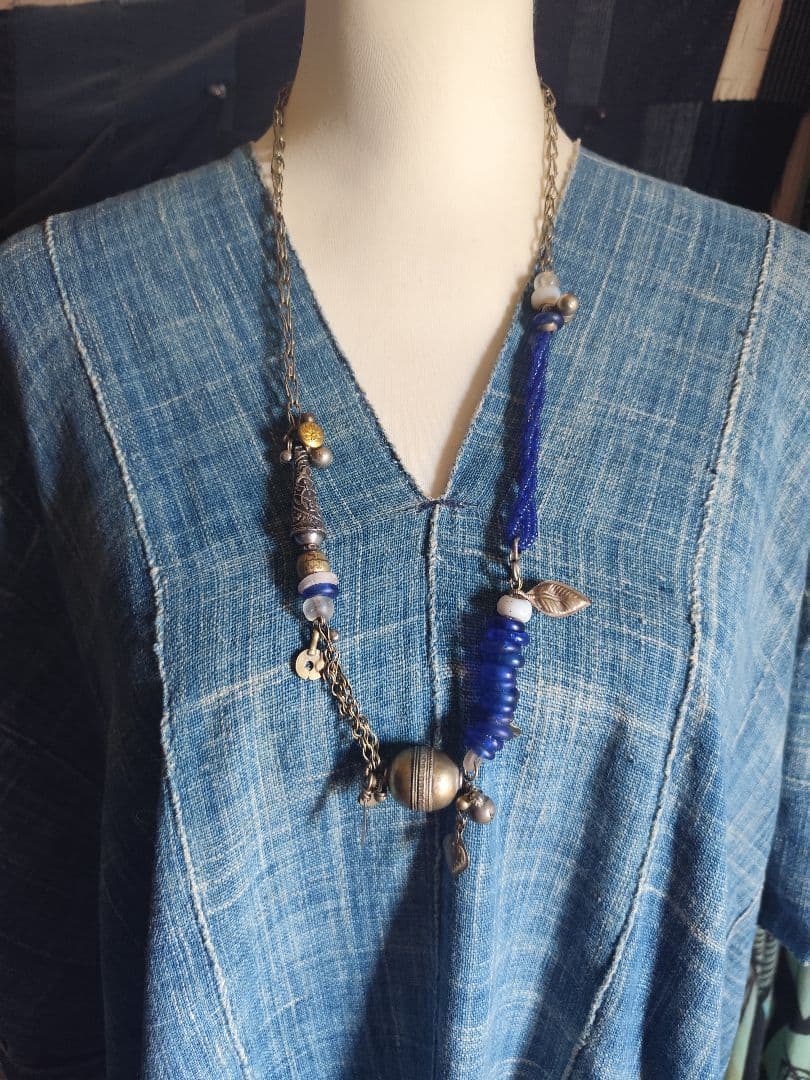 アオノ*omamori*　Kuchi じゃらじゃら Tribal ネックレス