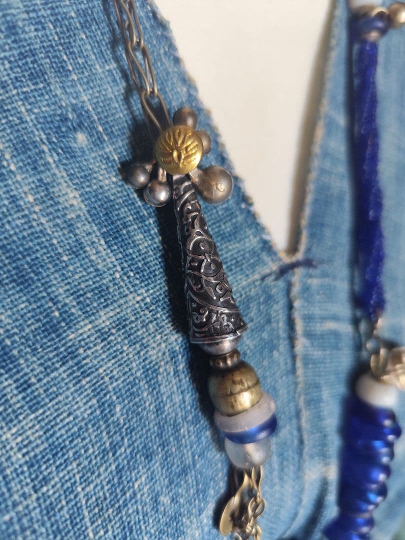アオノ*omamori*　Kuchi じゃらじゃら Tribal ネックレス