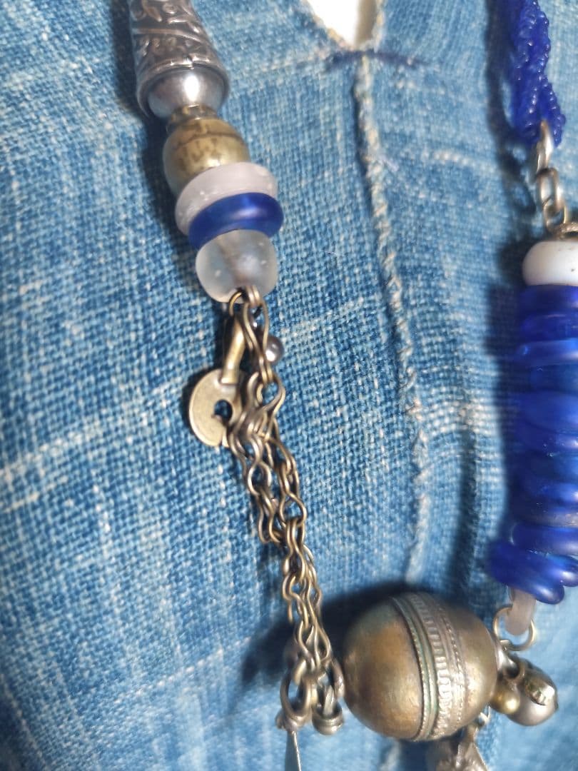 アオノ*omamori*　Kuchi じゃらじゃら Tribal ネックレス