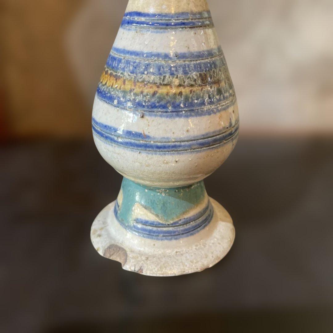 18世紀　古琉球　輪線飛鉋紋瓶子　ビンシー