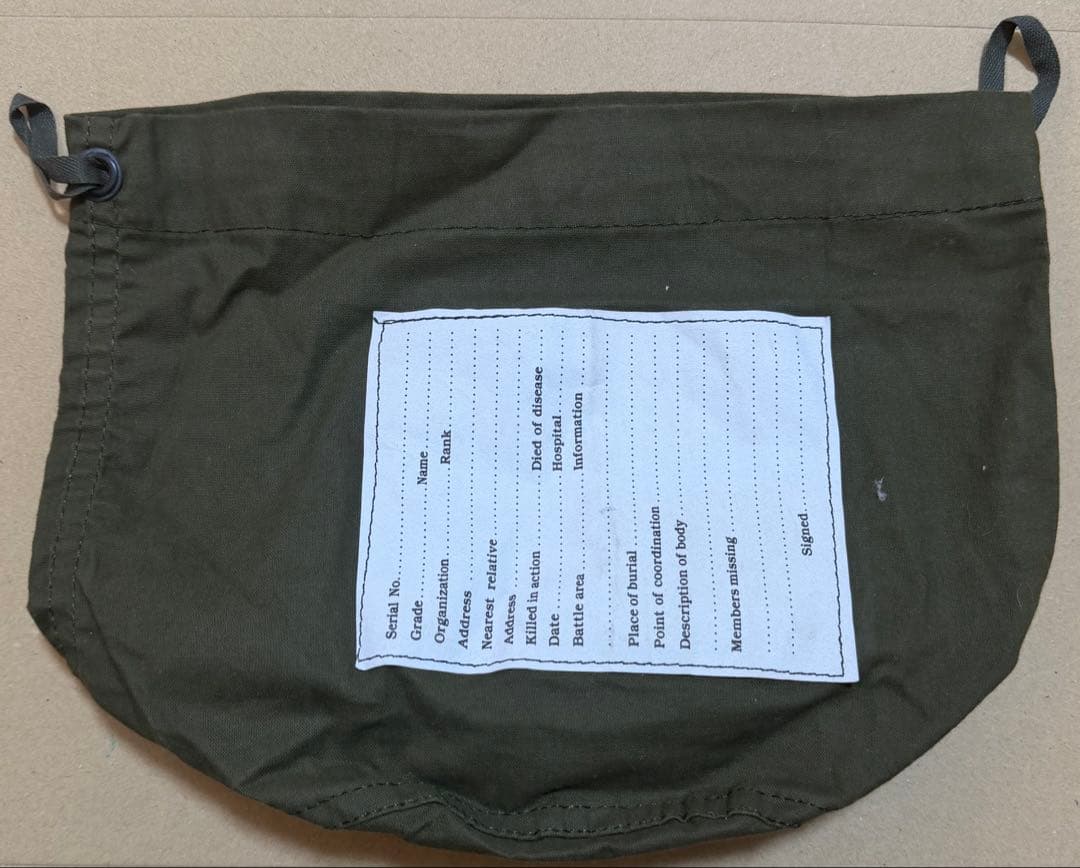 米軍 実物 パーソナルエフェクツバッグ