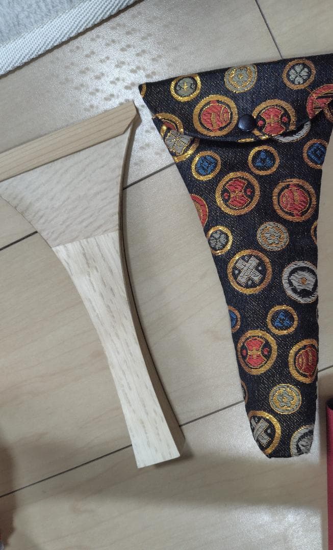 長唄金ホゾ三味線　ボックスケース　バチ　長袋