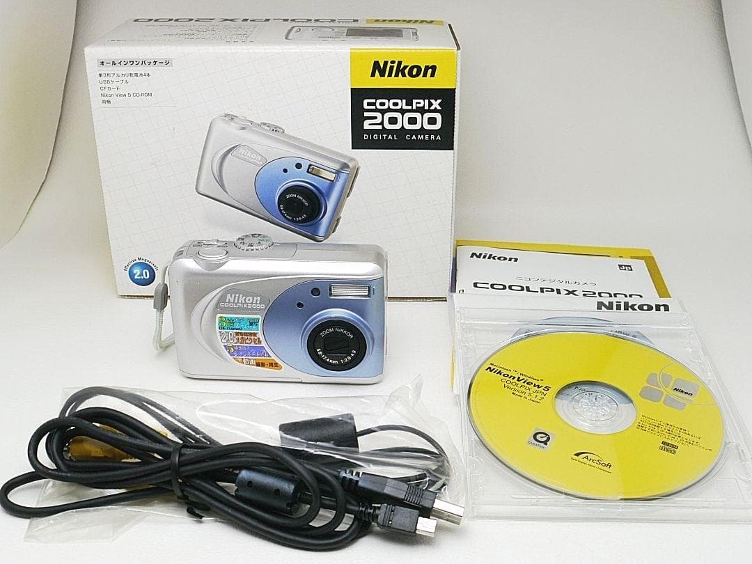 Nikon COOLPIX 2000 試写あり 良品 箱＆付属品付 単三電池仕様