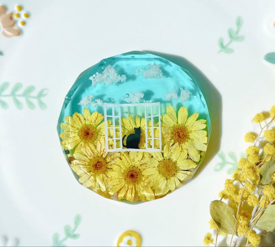 【おりっちゃん様】クリオネくまちゃんひまわり窓猫ちゃんコスモスくまちゃんおまとめ