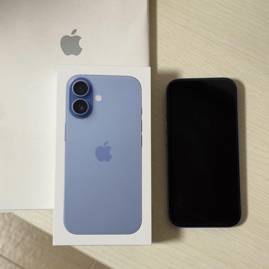 iPhone 17 本体ミストブルー256GB バッテリー残量100%＋フィルム