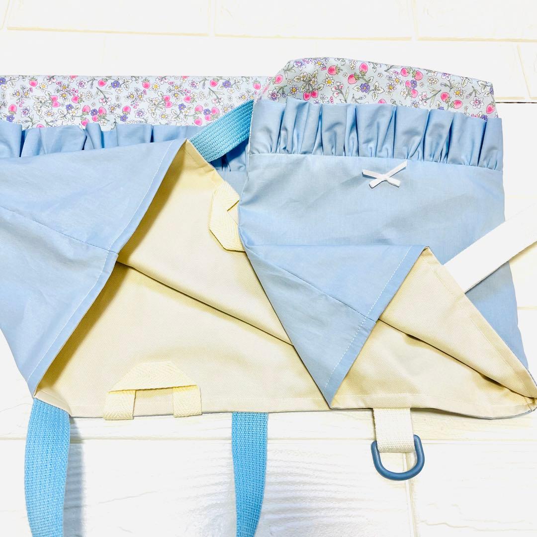 入園入学　5点セット　苺ブルー✖️ブルー