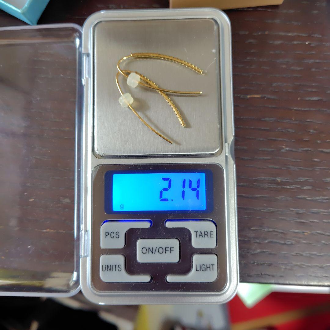 K１８刻印あり！ターコイズビーズと透かし模様のピアスセット3点まとめておまけ付