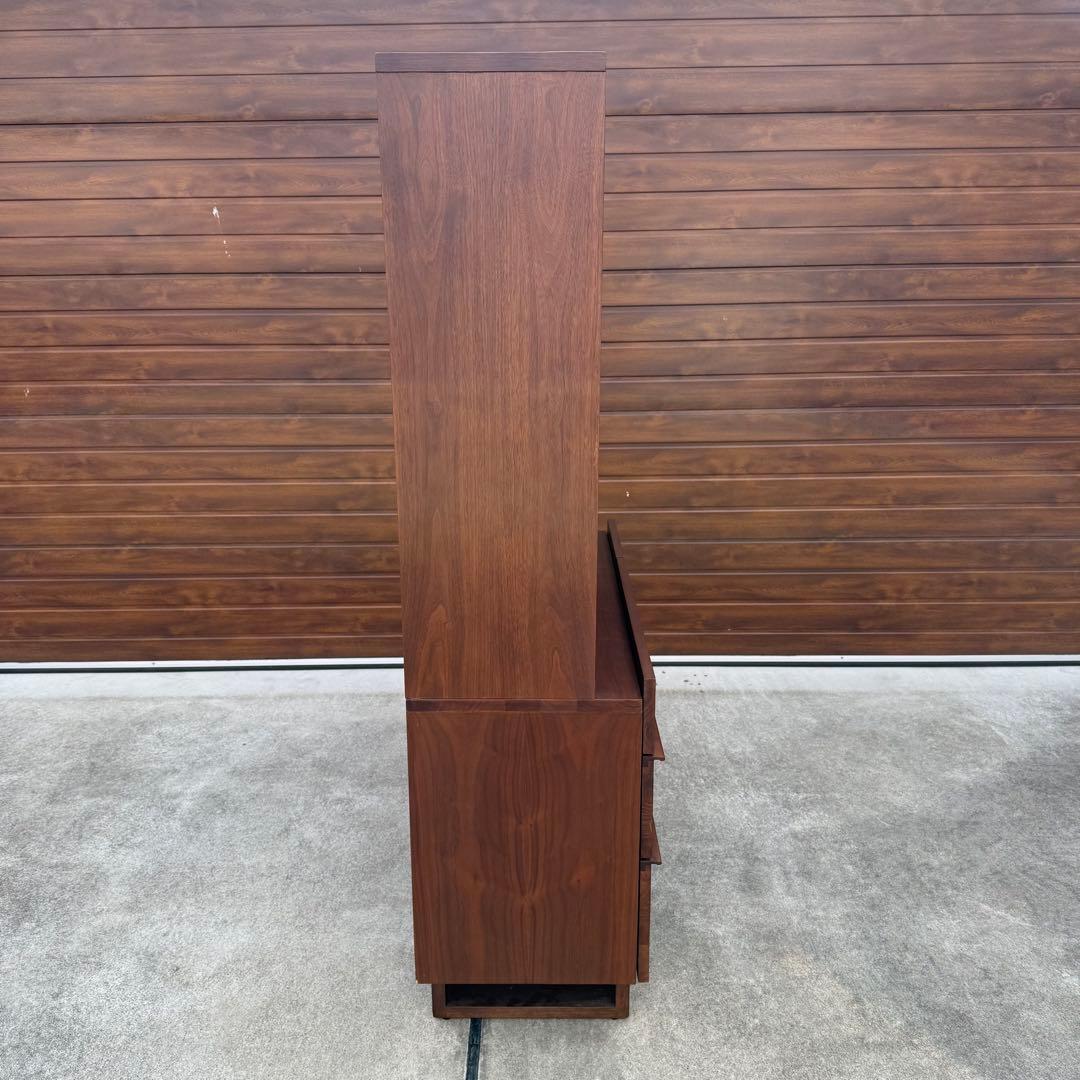 美品 BIS ビス 北欧風 ウォールナット ガラス扉 食器棚 購入価格20万