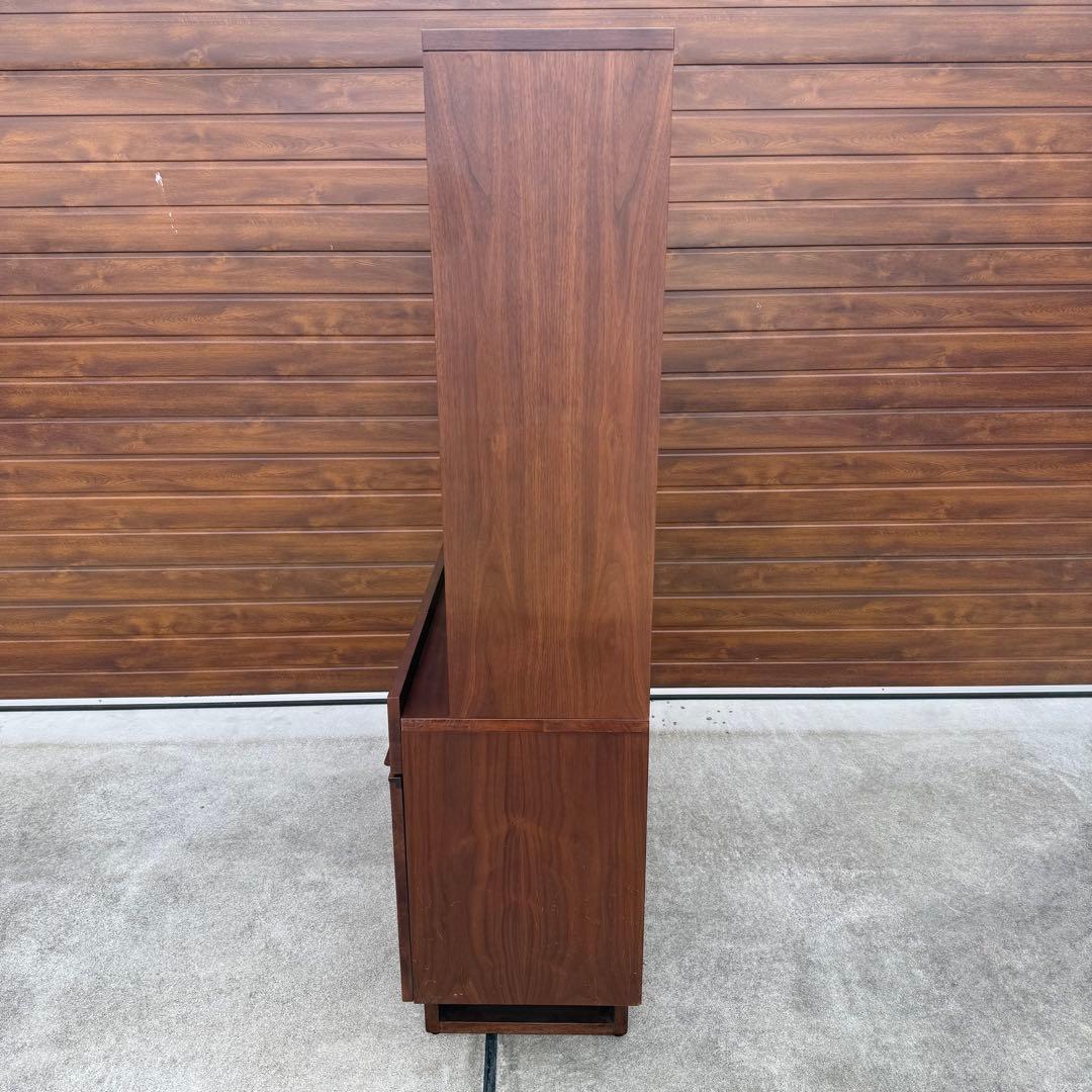 美品 BIS ビス 北欧風 ウォールナット ガラス扉 食器棚 購入価格20万