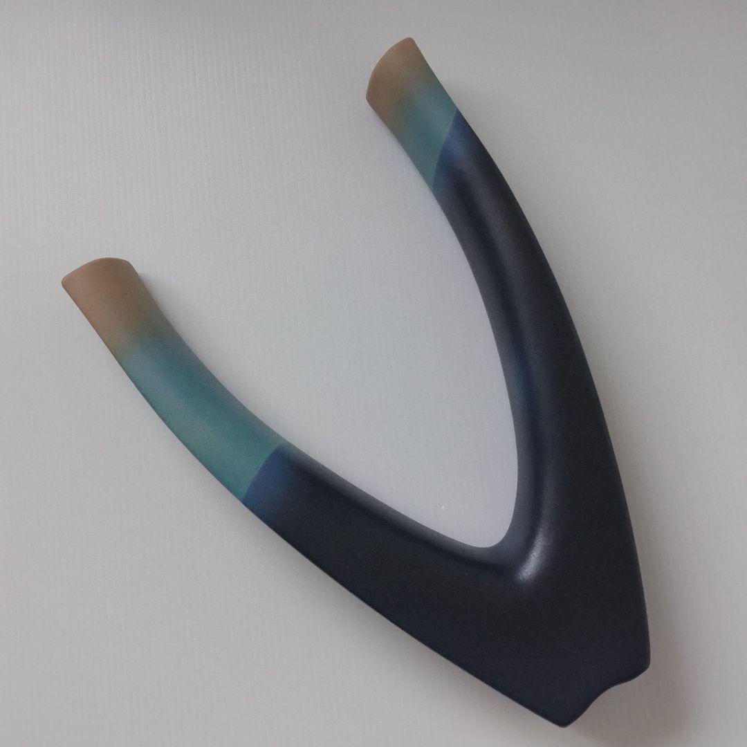 池坊 花器 V字 U字 立花 生け花 華道 草月 自由花 変形花器 ブルー 紺