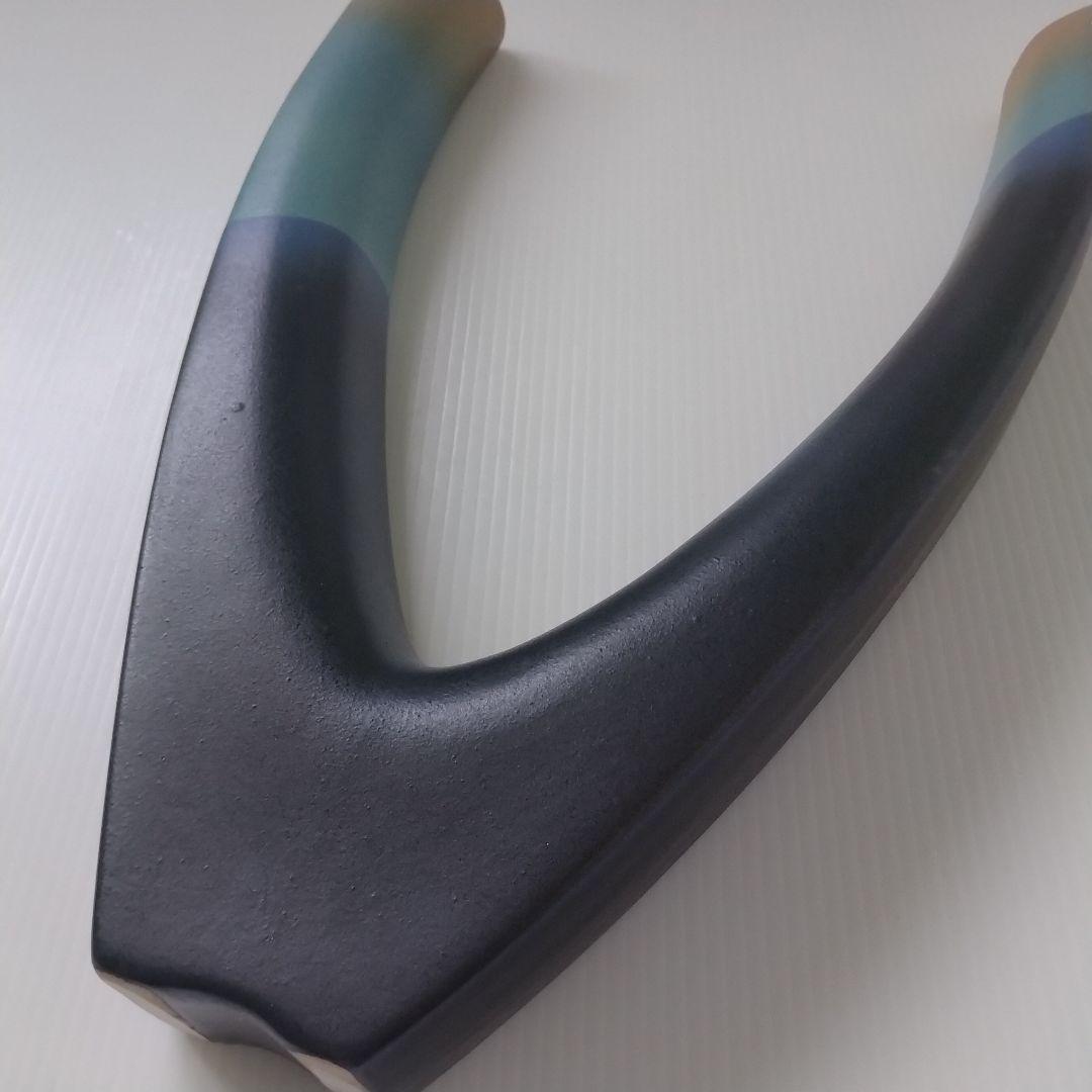 池坊 花器 V字 U字 立花 生け花 華道 草月 自由花 変形花器 ブルー 紺