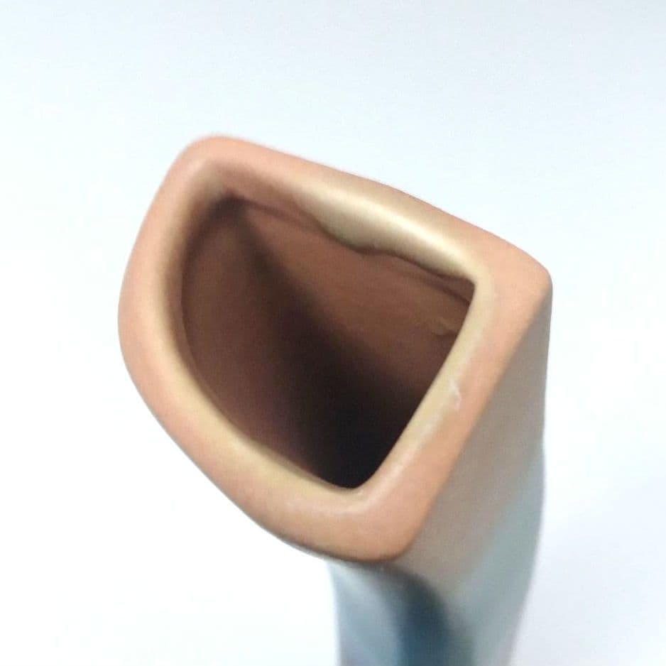 池坊 花器 V字 U字 立花 生け花 華道 草月 自由花 変形花器 ブルー 紺