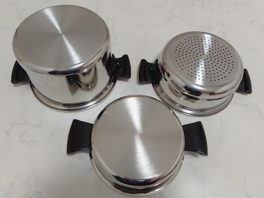 ☆未使用☆ Amway アムウェイ 4L シチューパン 両手鍋 蒸し器