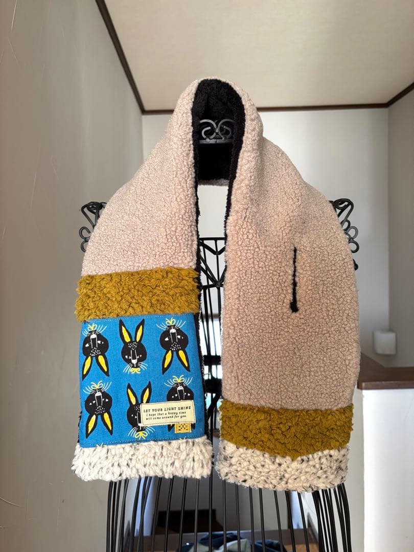 北欧うさぎ可愛い♡差し込みネックウォーマー