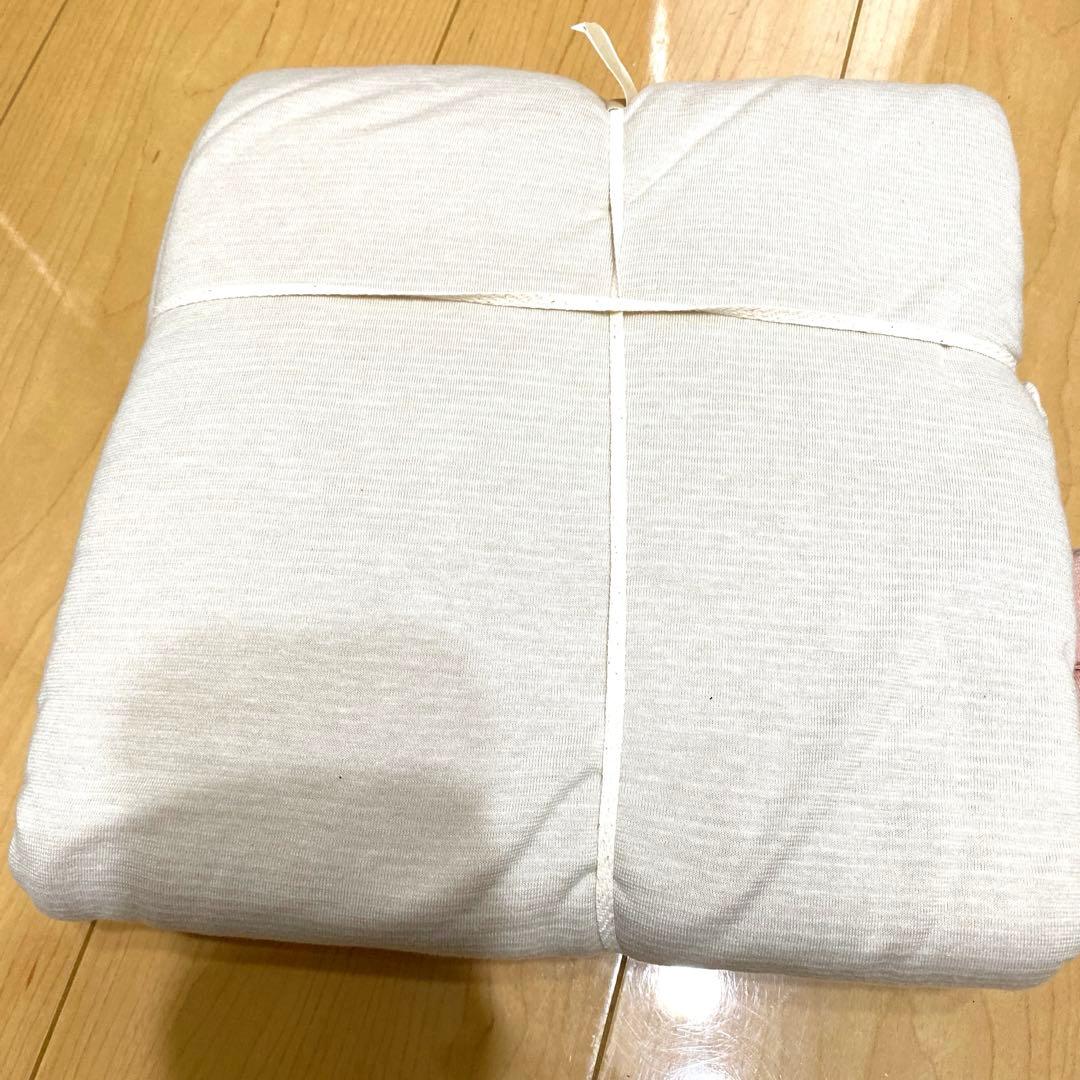 MUJI 無印良品　あったか綿　掛ふとんカバー　D ダブル　ピンク　ベージュ