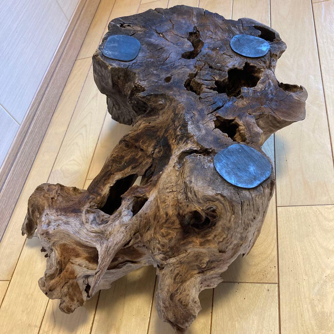 花台　木製花台　流木　古木　盆栽台　生花　天然木　多肉植物　寄植え　切り株　置物