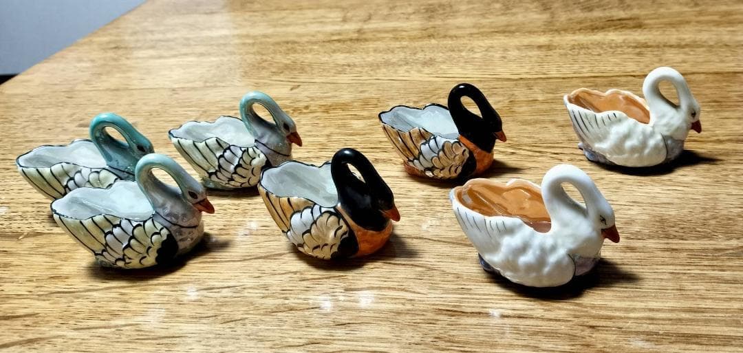 豪華！　オールドノリタケ レア　カラフル スワン 小ボウル1918年