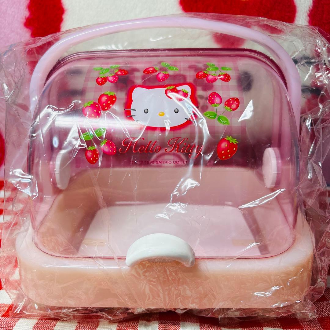 超激レア　1999年　キティ　いちご　調味料入れ　ケース　サンリオ　平成レトロ