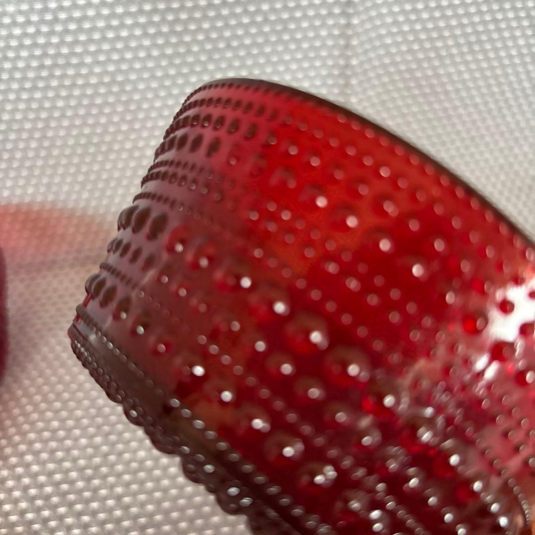 イッタラ カステヘルミ レッド　クランベリー　ボウル　3個セット