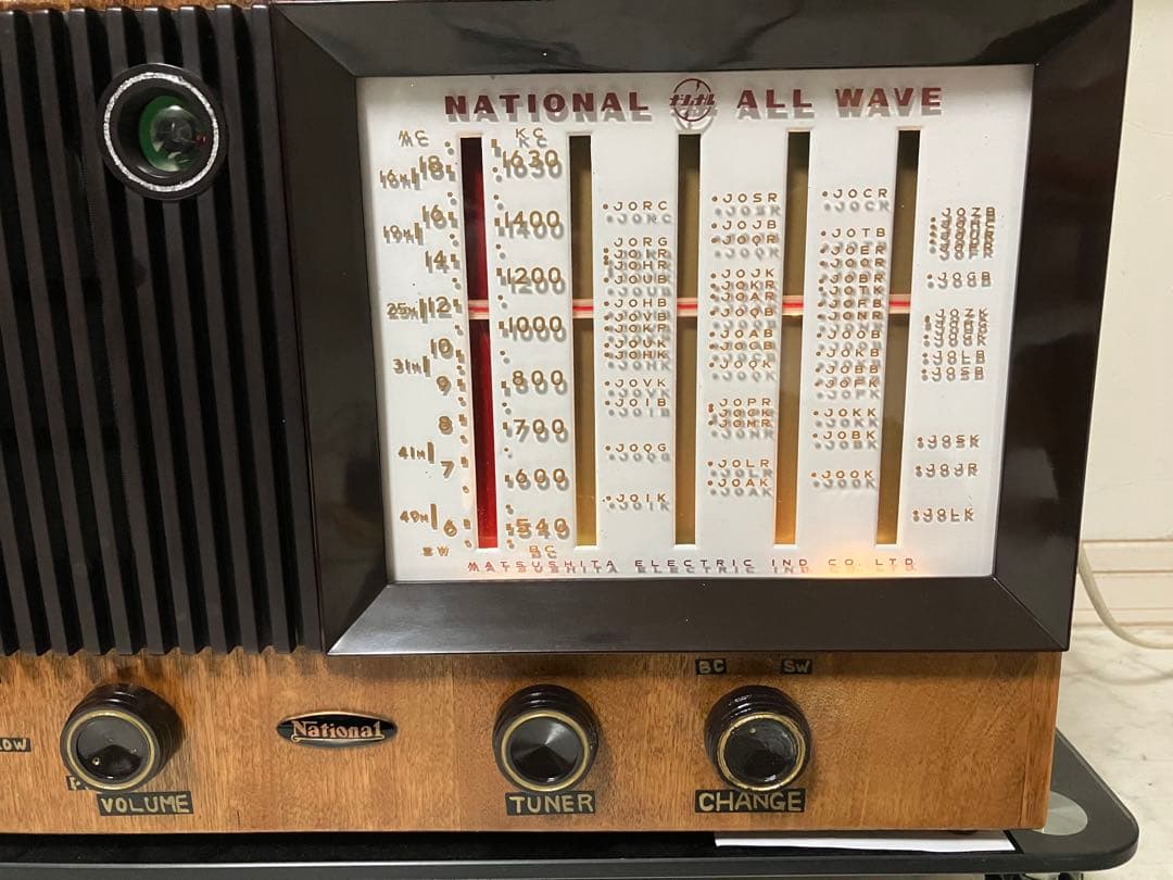 昭和28年　真空管ラジオ　ナショナルQA700