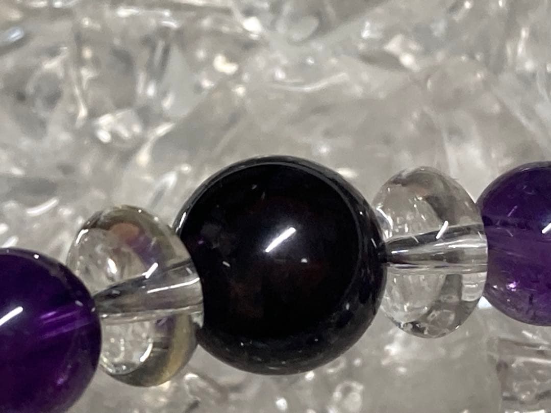 天然石　ラリマー　スギライト　チャロアイト　ブレスレット