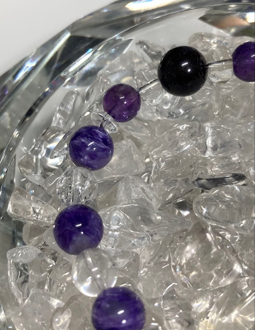 天然石　ラリマー　スギライト　チャロアイト　ブレスレット