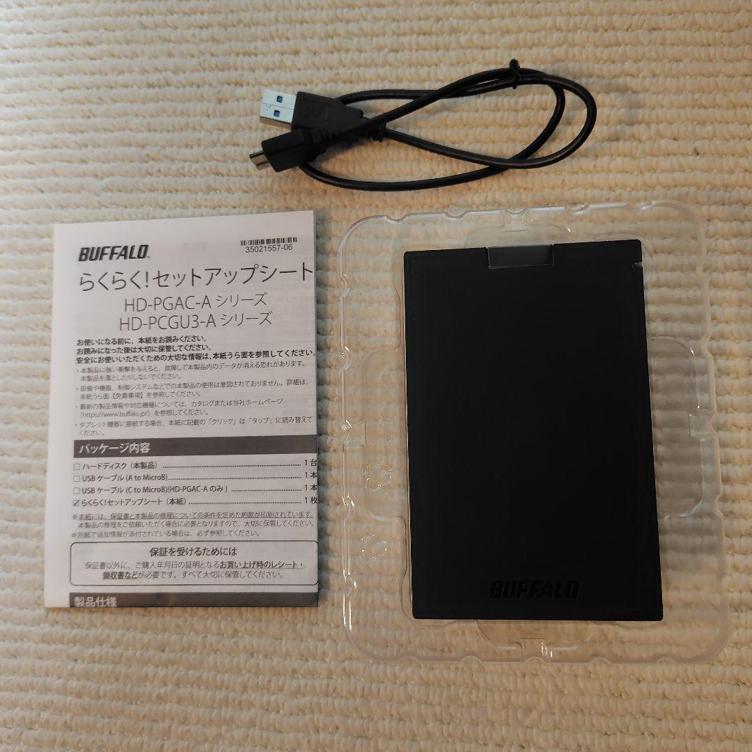 BUFFALO　ポータブルハードディスク　録画用　新品未使用　1.0TB