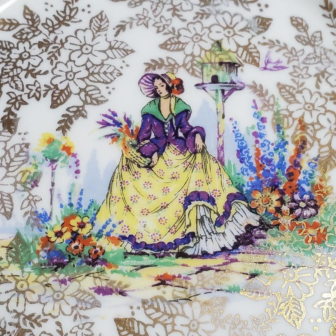 アンティーク コルクロー お皿 2枚