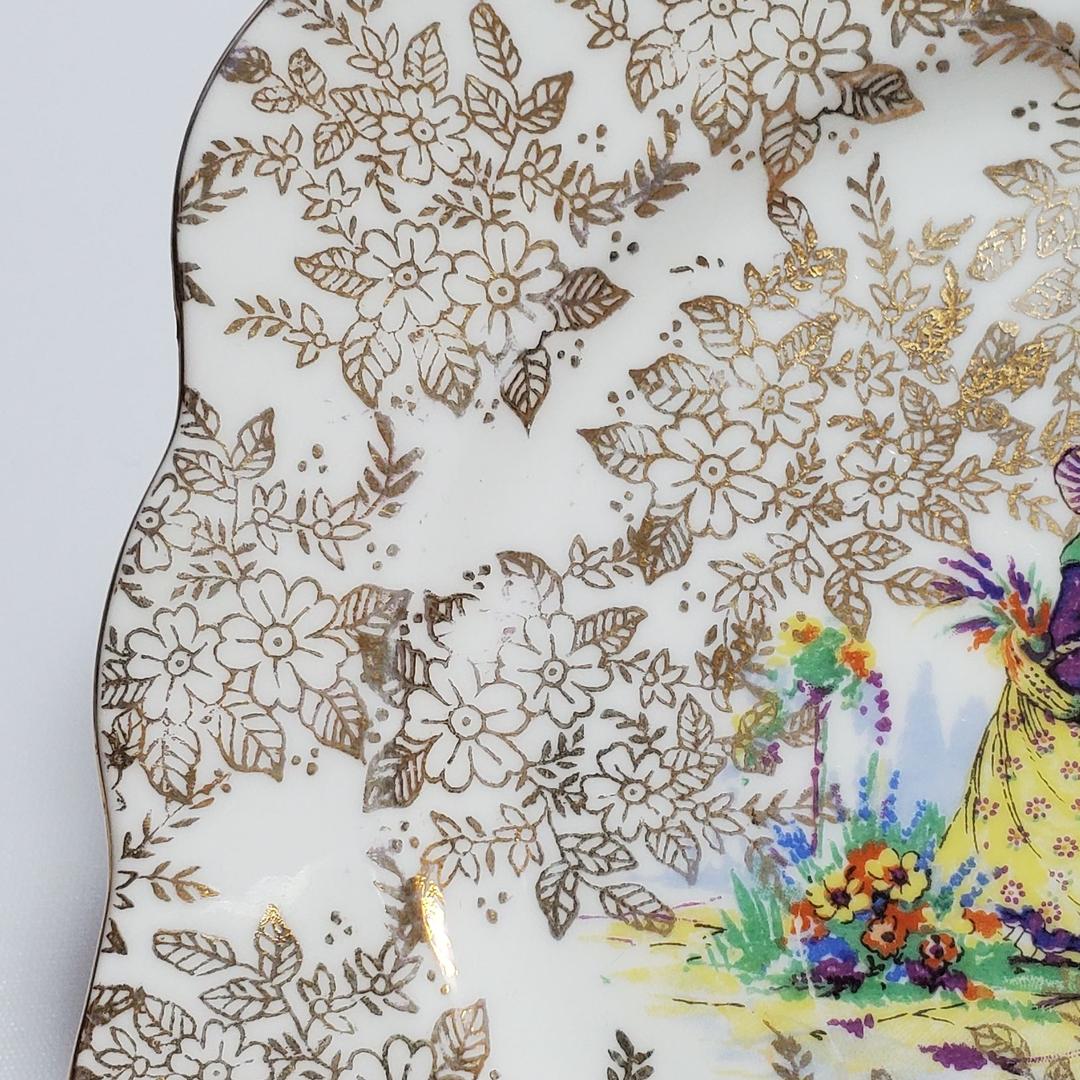 アンティーク コルクロー お皿 2枚