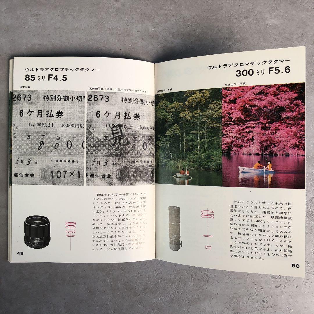 アサヒ　ペンタックス　タクマーレンズ　 使用説明書　1971年　1冊限り！