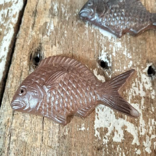 備前焼 本山和泉作 心窯 鯛 箸置き 5客 魚 箸休め 陶器 陶磁器 縁起物