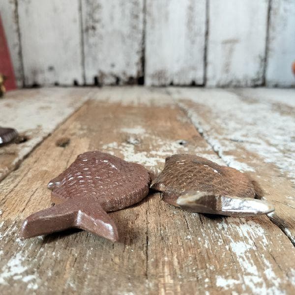 備前焼 本山和泉作 心窯 鯛 箸置き 5客 魚 箸休め 陶器 陶磁器 縁起物