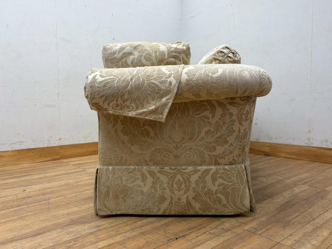 T7888☆美品☆ドレクセルヘリテイジ☆USA☆UPHOLSTEY3人掛けソファ