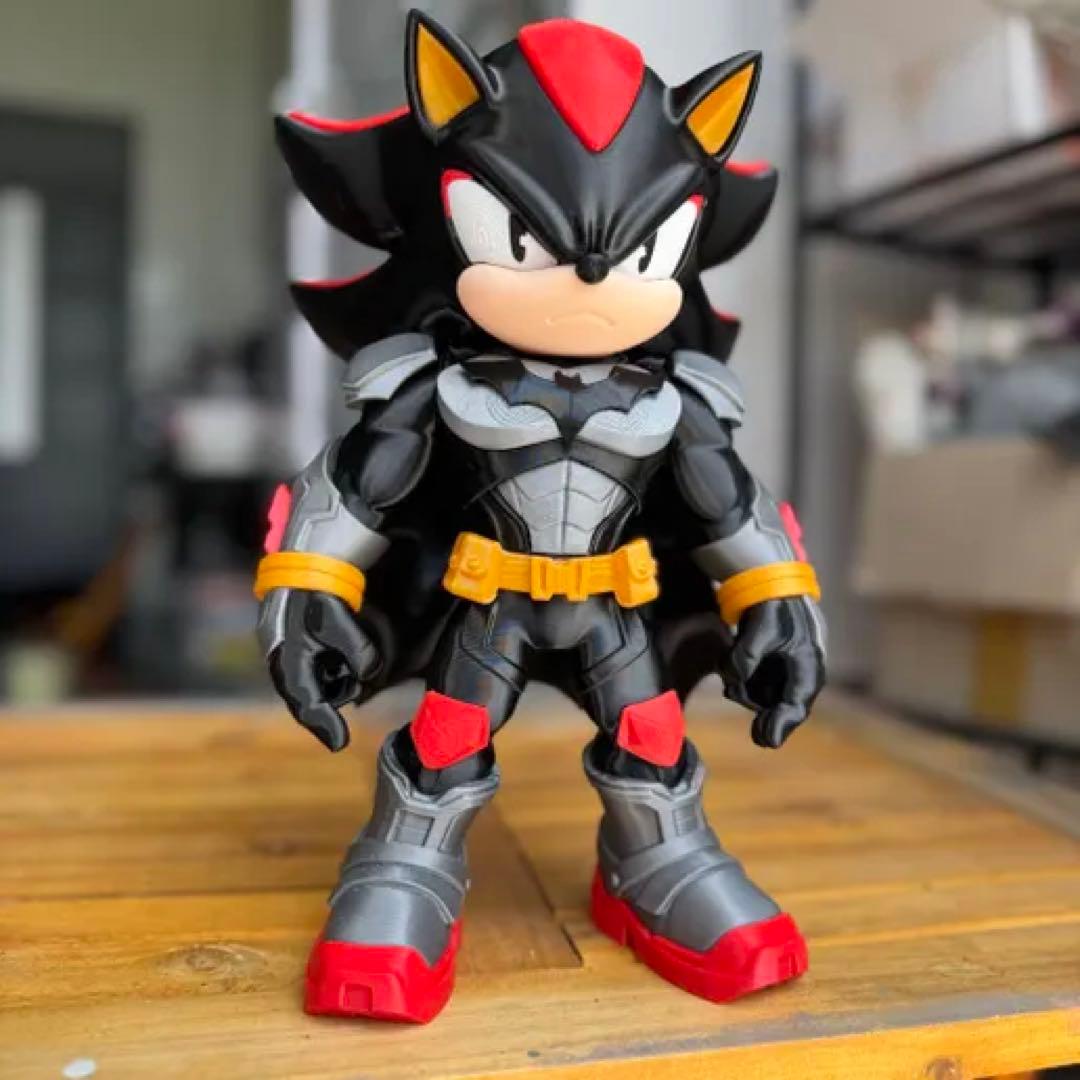 【特大30cm】黒い究極のダークヒーロー 3Dプリントフィギュア